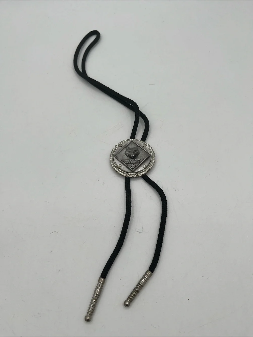 Vintage Boy Scouts of America Cub Scout Black Bolo Tie